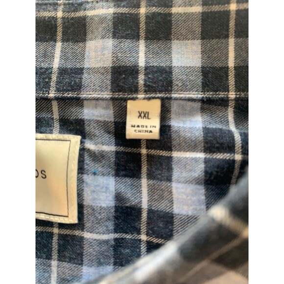 7 Diamonds Shirt Men’s Size XXL Blue Plaid Sugar Storm Button Down Long Sleeve - Picture 3 of 10